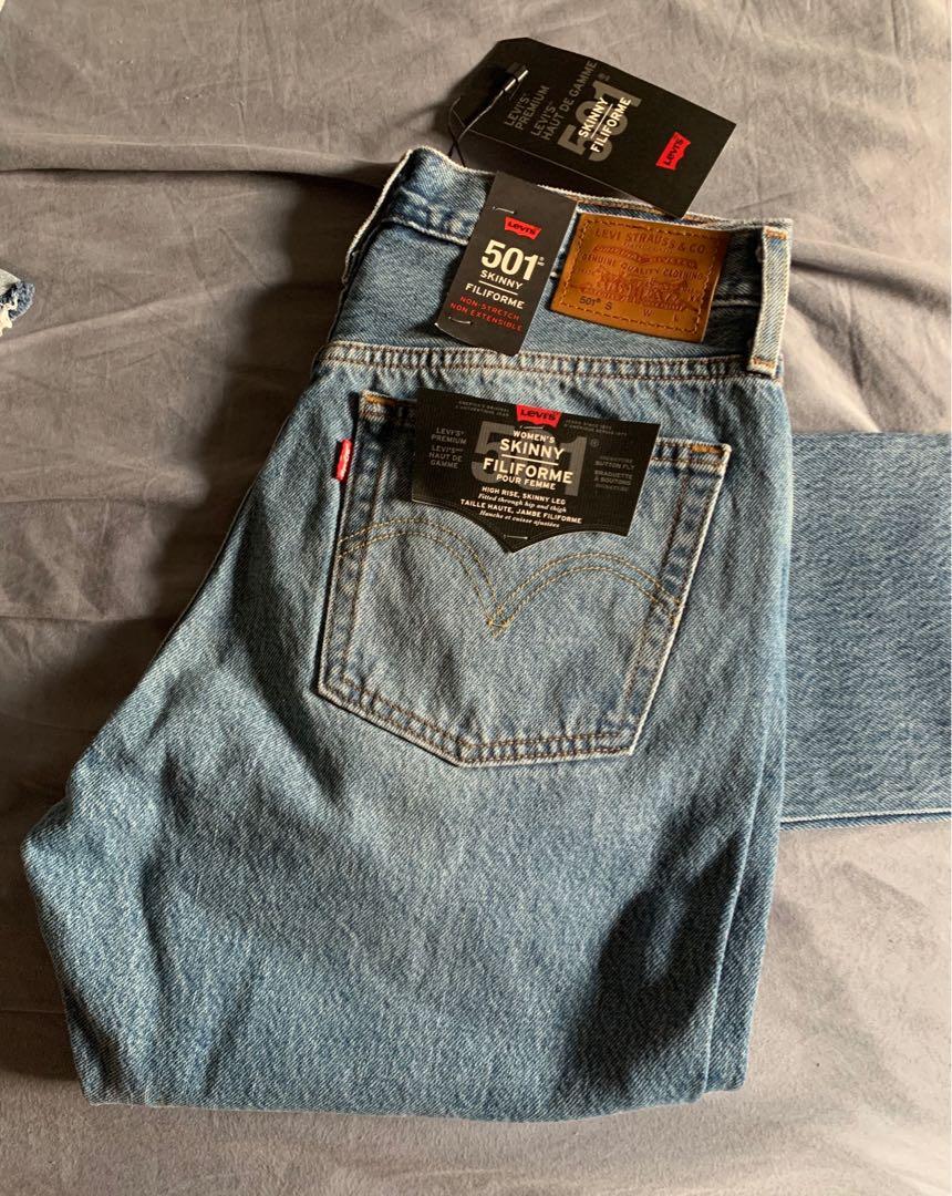 Levi's 501 skinny filiforme stretch extensible top