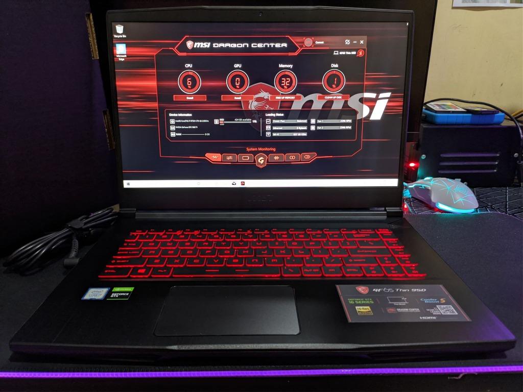 Brand New Msi Gf65 Thin 9sd 252 Gaming Laptop 15 6 120hz I7 9750h Gtx 1660ti 6gb 8gb Ram 512gb Ssd Electronics Computers Laptops On Carousell