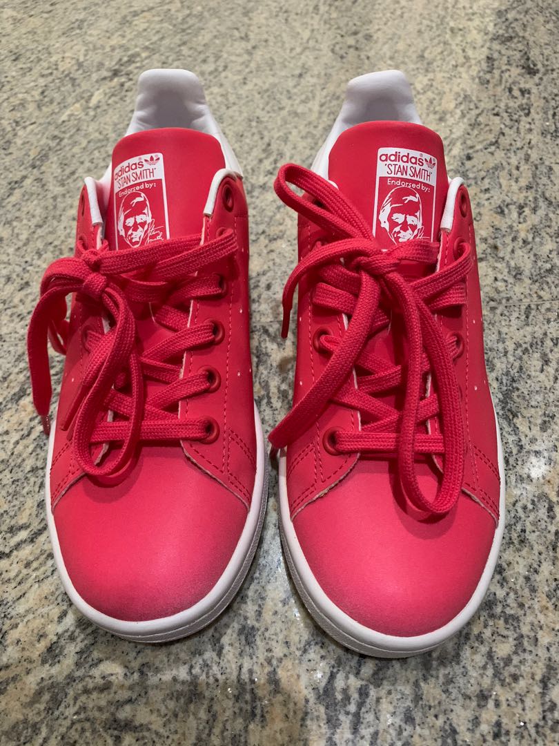 red pink adidas sneakers