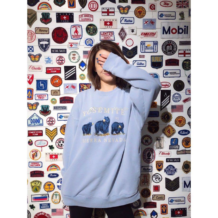 Brandy Melville Erica Sierra Nevada Sweatshirt Women S Fashion Clothes Outerwear On Carousell