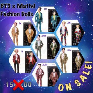 BTS x Mattel Fashion Dolls from UK