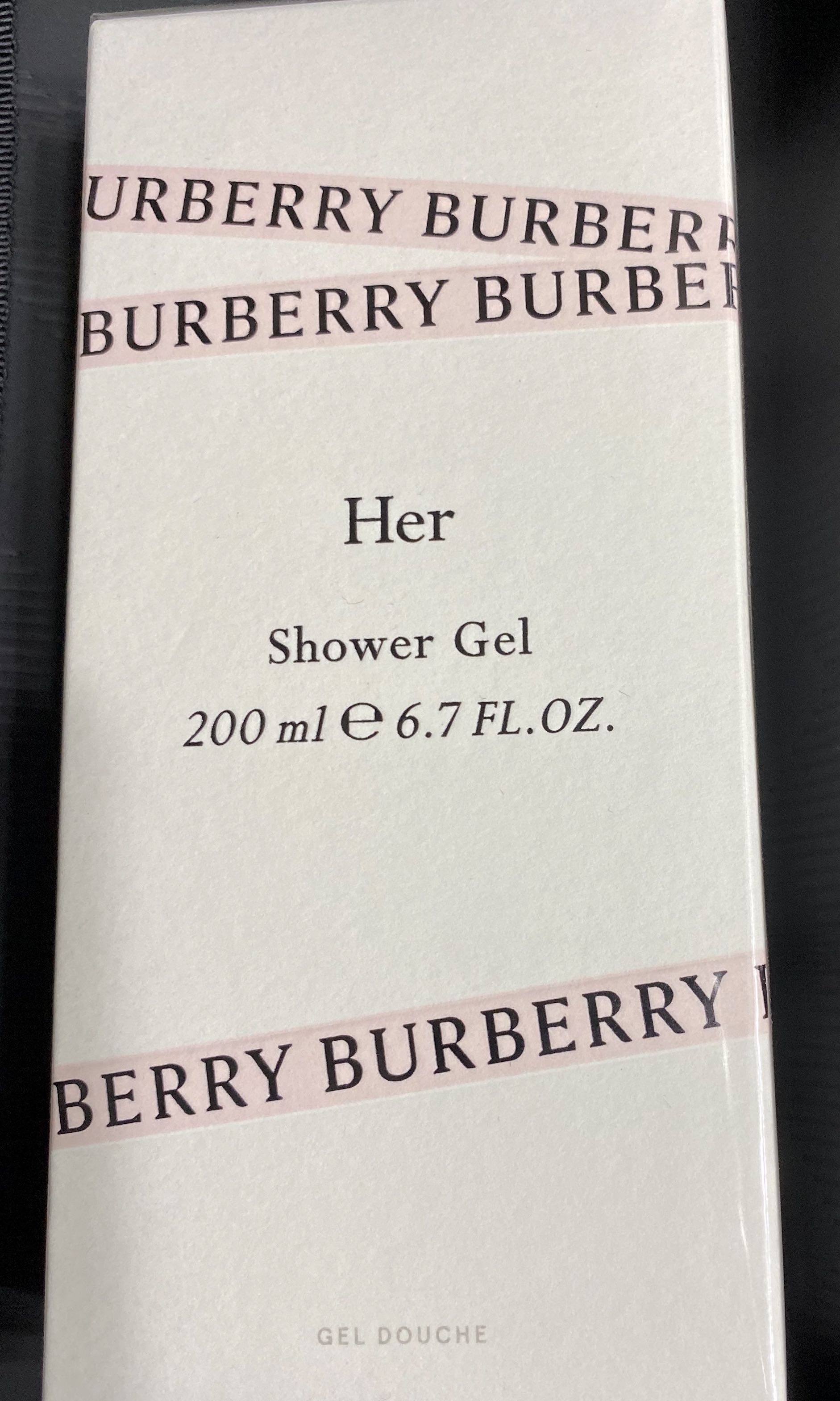 burberry her shower gel