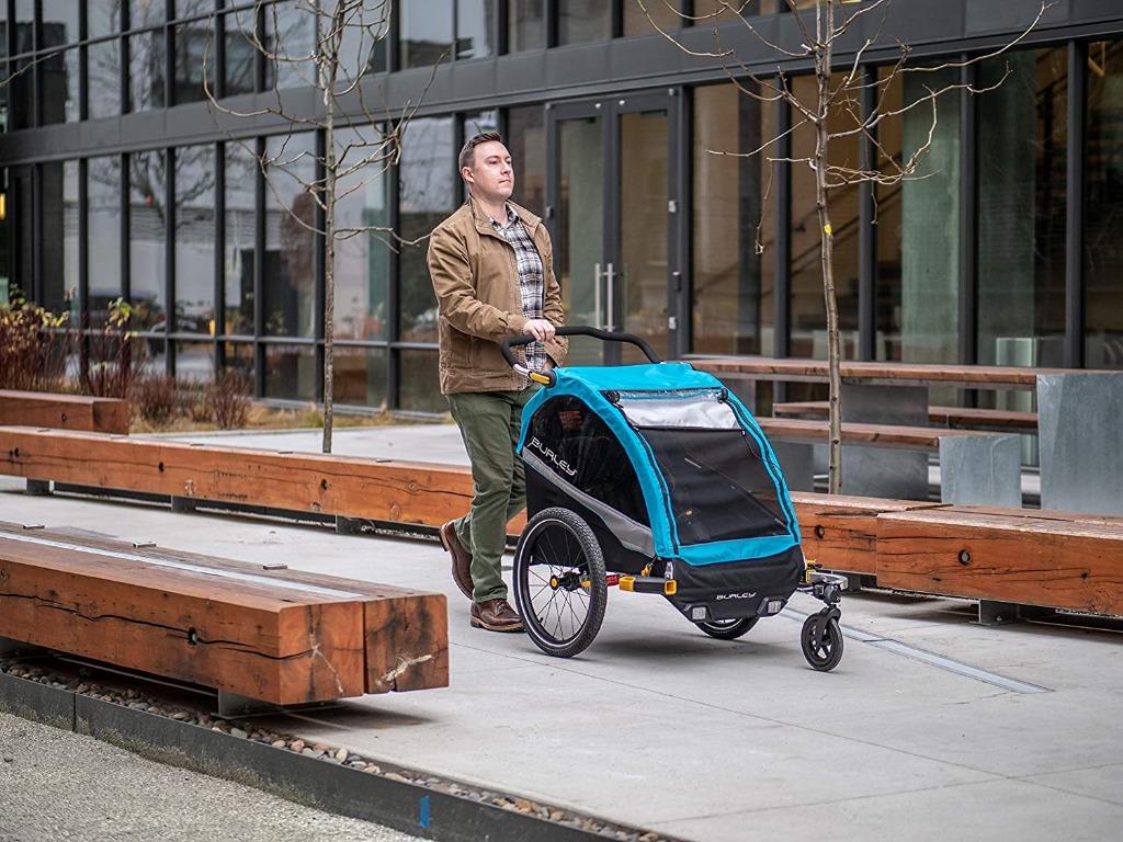 Burley D Lite X 2 Double Twin Two Seat Seater Kids Bike Ultimate Deluxe Premium Bicycle Trailer And Stroller Wagon Hauler With Storage And Suspension Everything Else On Carousell