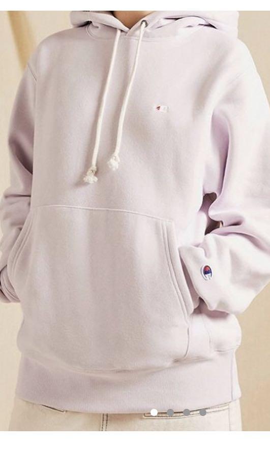 Champion reverse weave hoodie lilac Outlet