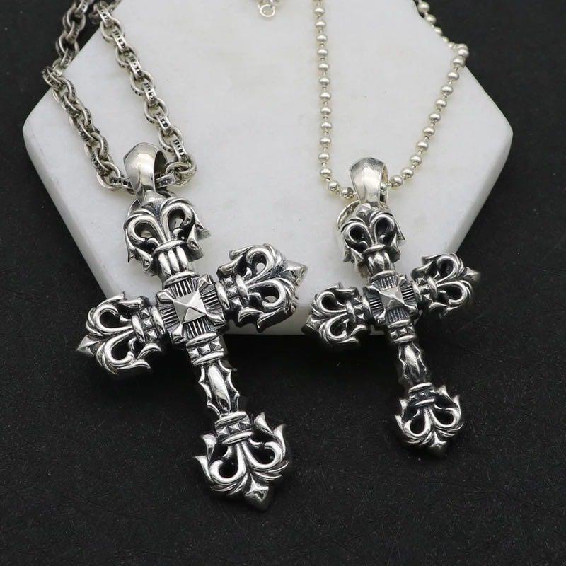 Chrome hearts cross necklace big small 