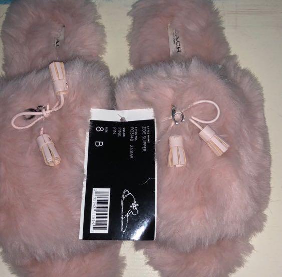 coach zoe slipper