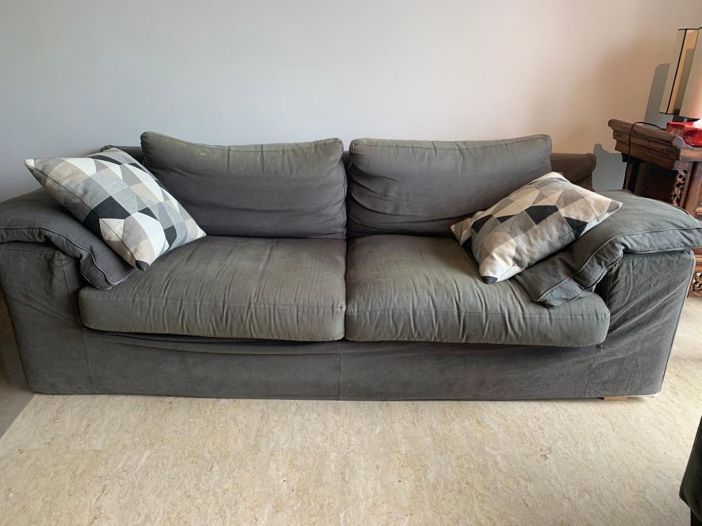 Comfy Couch with IKEA cushions (SGD50 removal subsidy!!), Free Items on