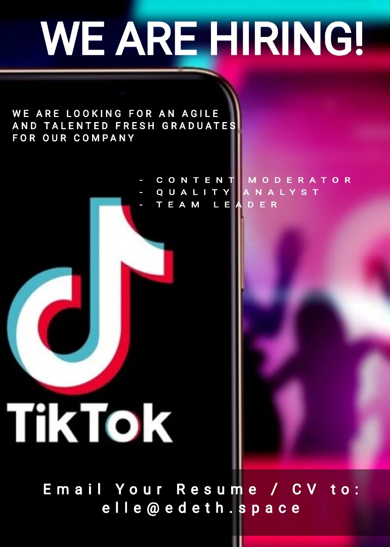 Tiktok Ads Content Specialist Jobs Full Time Admin Office Finance On Carousell