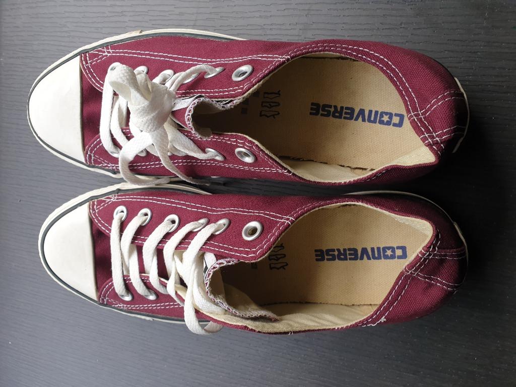 Converse all star ox burgundy top