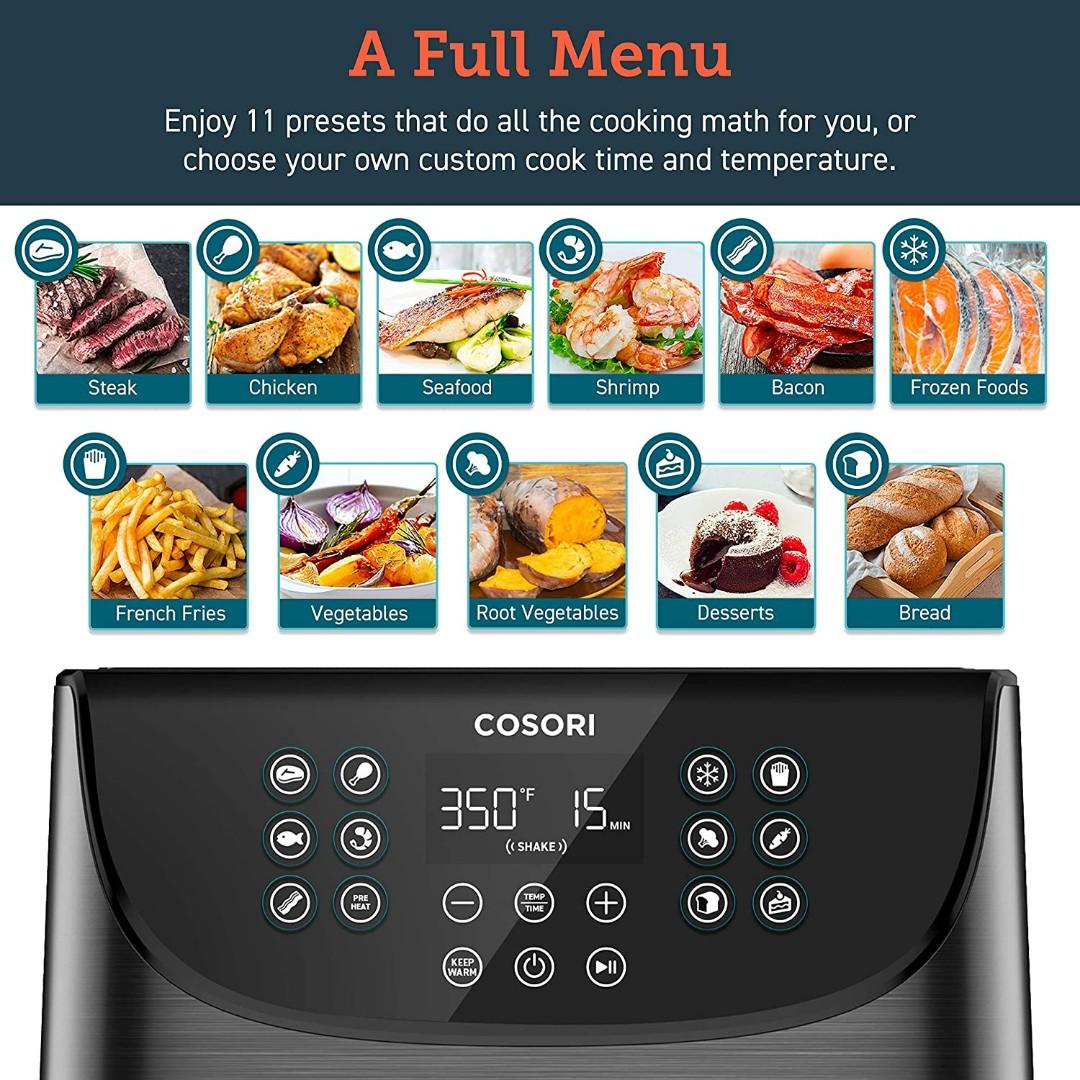 COSORI Air Fryer,Max XL 5.8 Quart,1700Watt Electric Hot Air Fryers