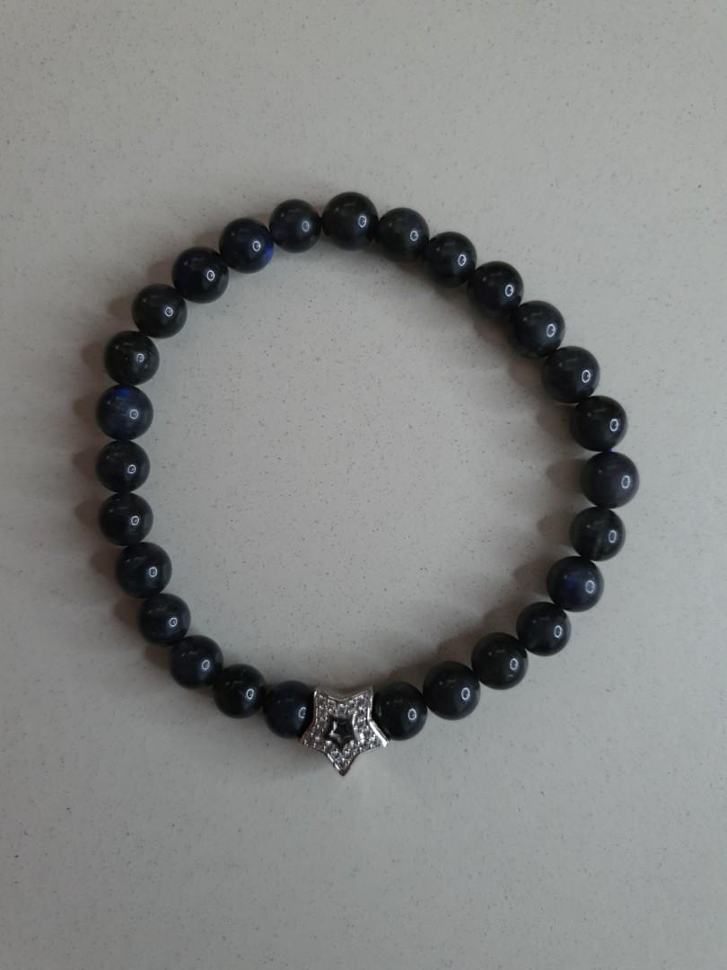 Dark Labradorite Bracelet Women S Fashion Jewellery Bracelets On Carousell