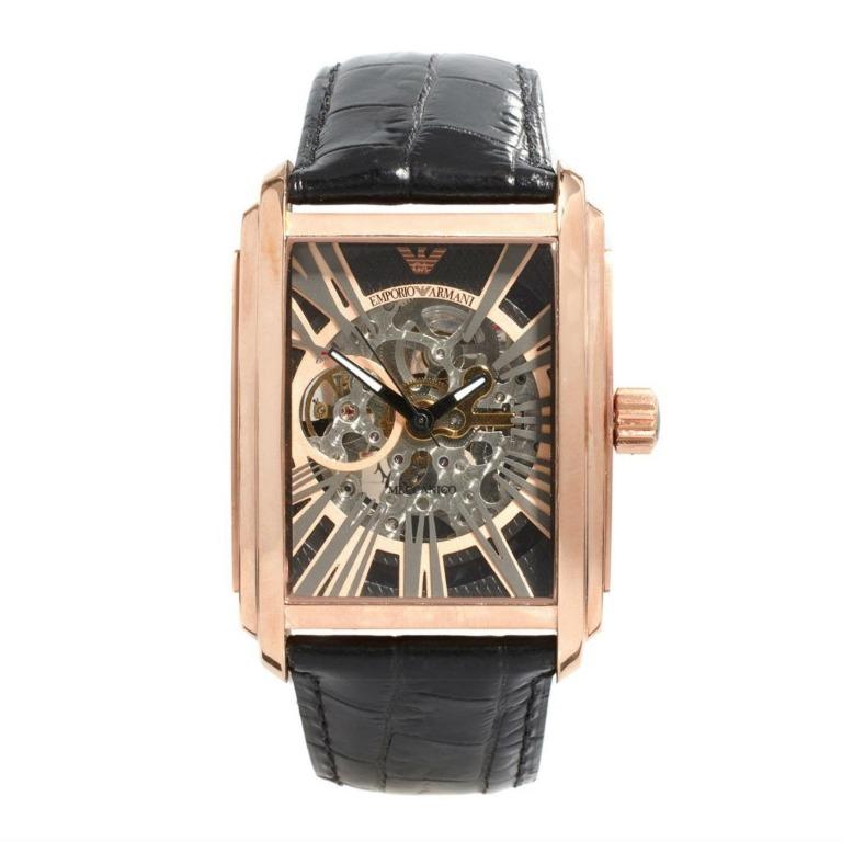 armani meccanico skeleton watch