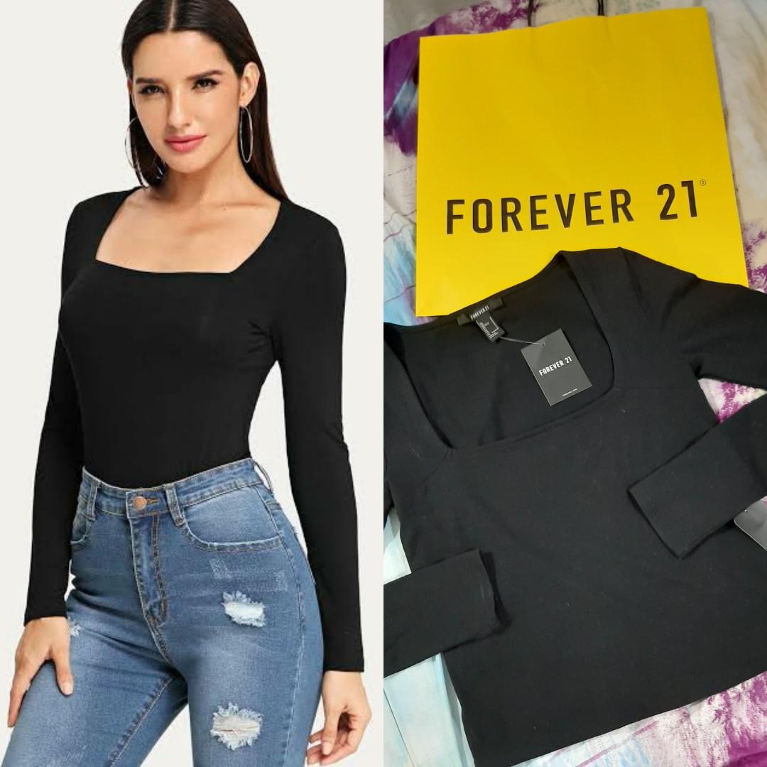forever 21 square neck