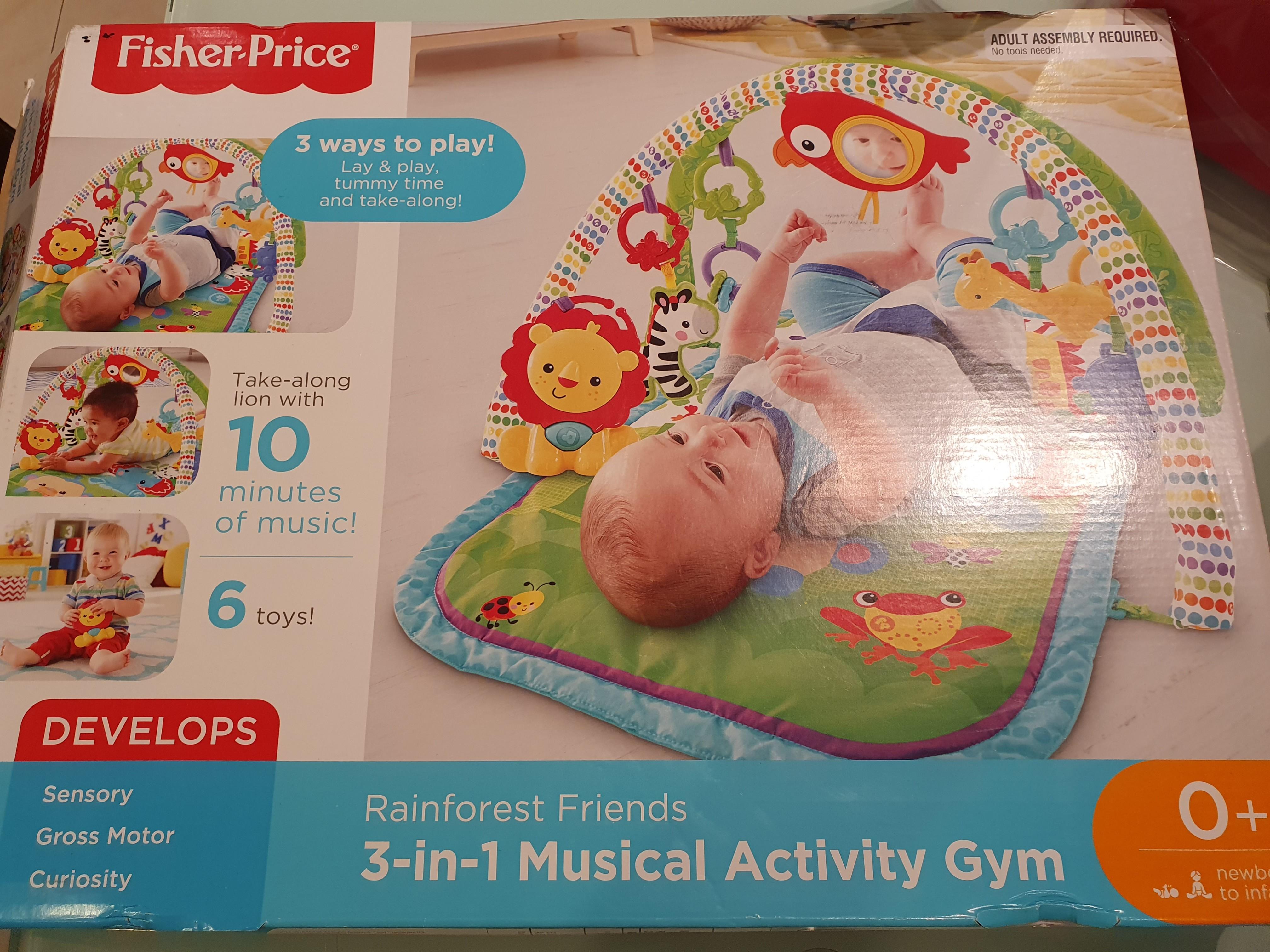 fisher price rainforest friends 3 in 1 musical activity gym