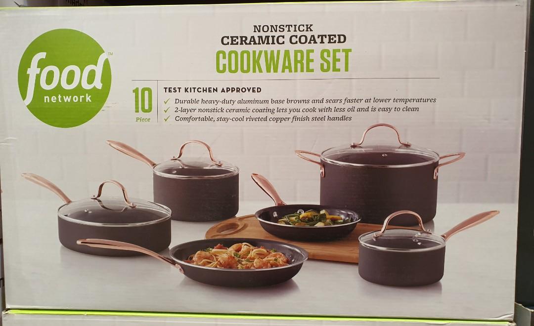 Food Network 10-pc. Nonstick Ceramic Cookware Set