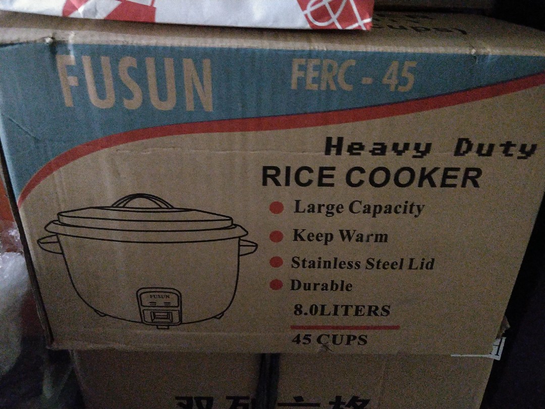 Fusun 8L/45 cups rice cooker, Furniture & Home Living, Kitchenware