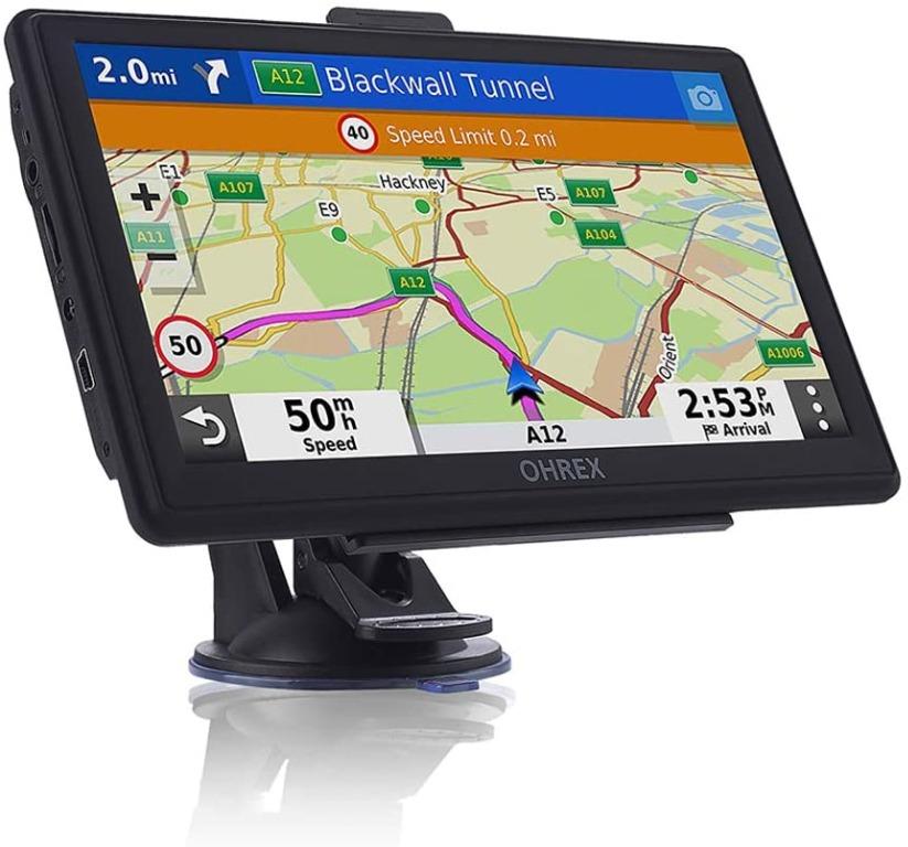 LAYDRAN Truck GPS Navigation System 7 inch HD Portable Lorry SAT NAV GPS Satellite Device with Speedcam Voice Guiding Touch Screen and 2019 EU 46 Countries Lifetime Navigator Maps 