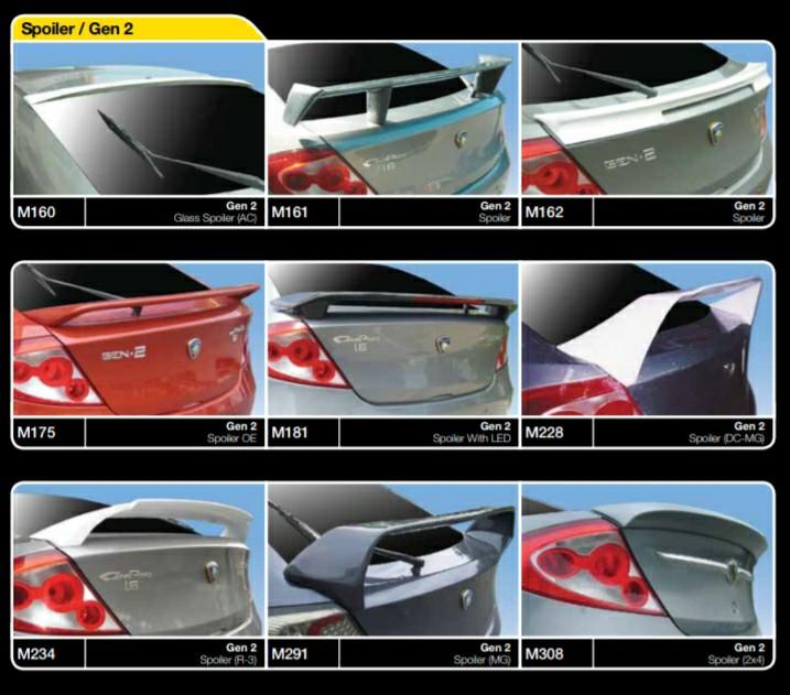 Gen2 Bodykit Spoiler Selection One Pc S Price Auto Accessories On Carousell