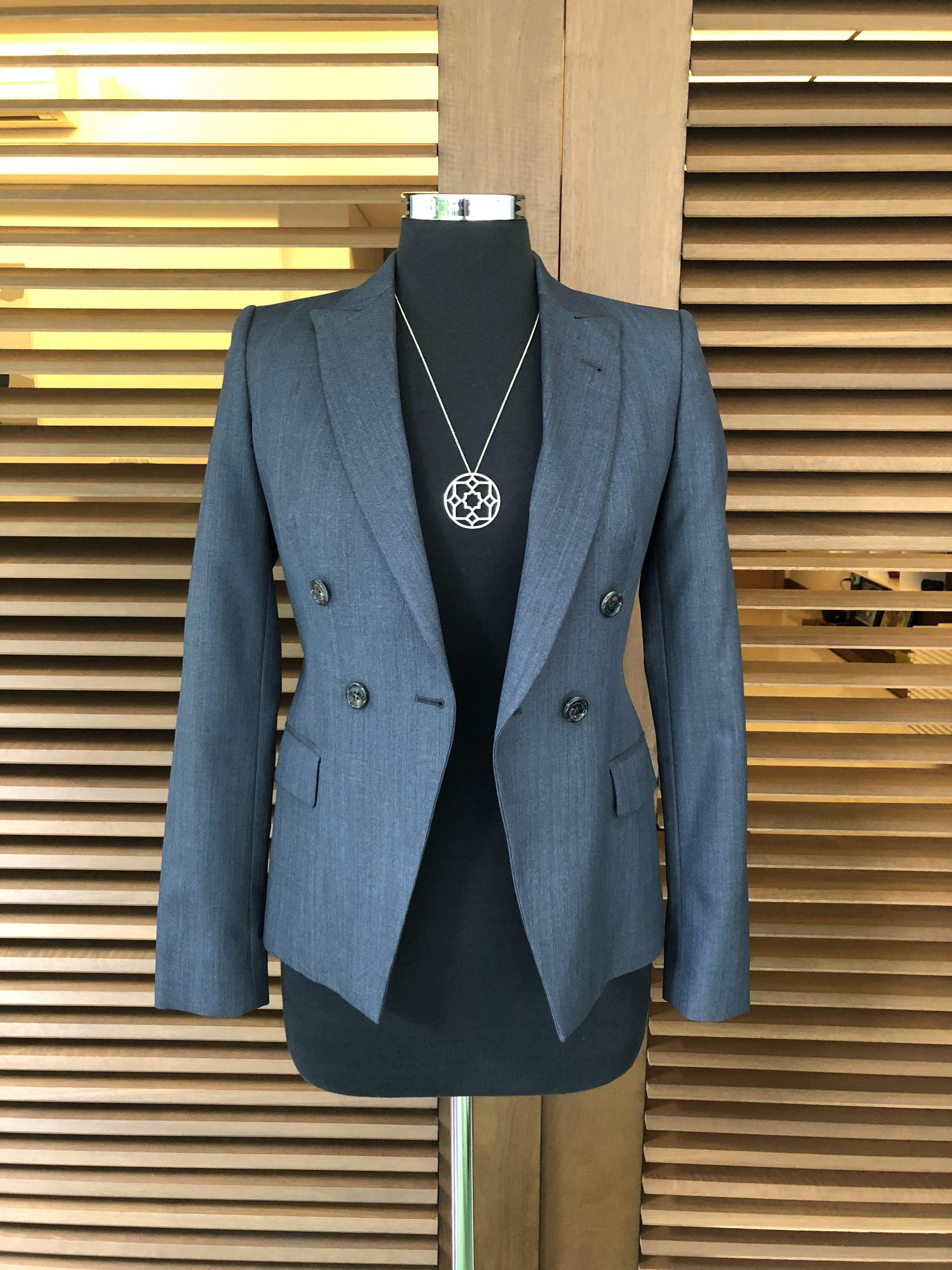 Bluish grey blazer online