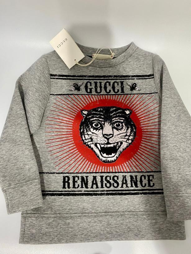 Gucci Kids FIRE SALE Top Sweatshirt Jumper Tiger Bee Design Unisex Size 5 Fits 4 6 Years Luxury Apparel on Carousell