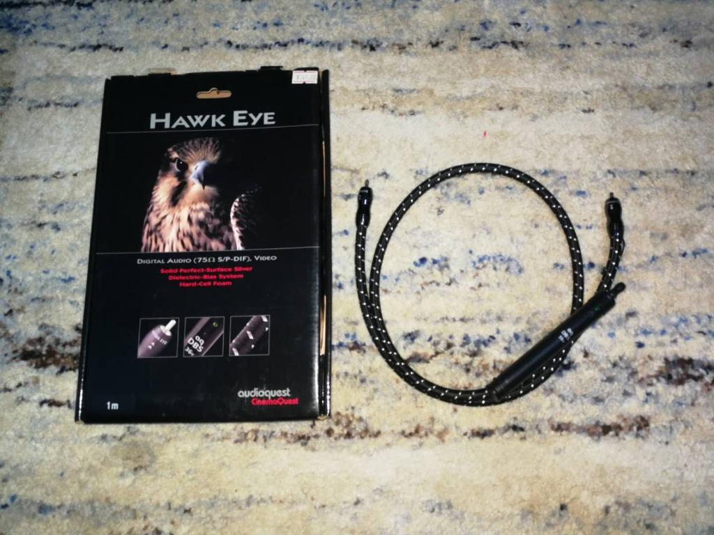 Highend AudioQuest Hawkeye RCA Digital Coaxial Cable, Audio, Other