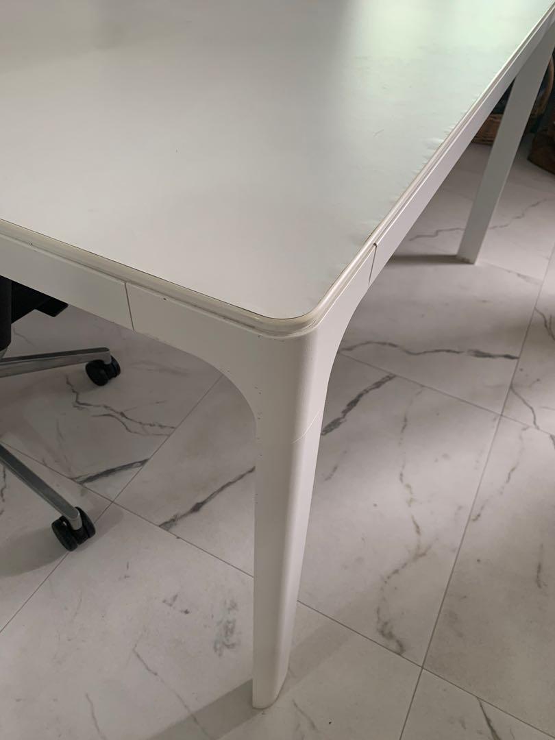 Ikea Conference Table Large BEKANT White, Furniture & Home Living