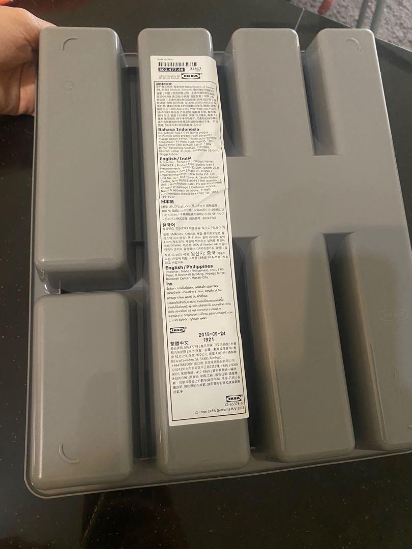 Ikea Plastic Cabinet Organising Cutlery Tray Kitchen Appliances On Carousell