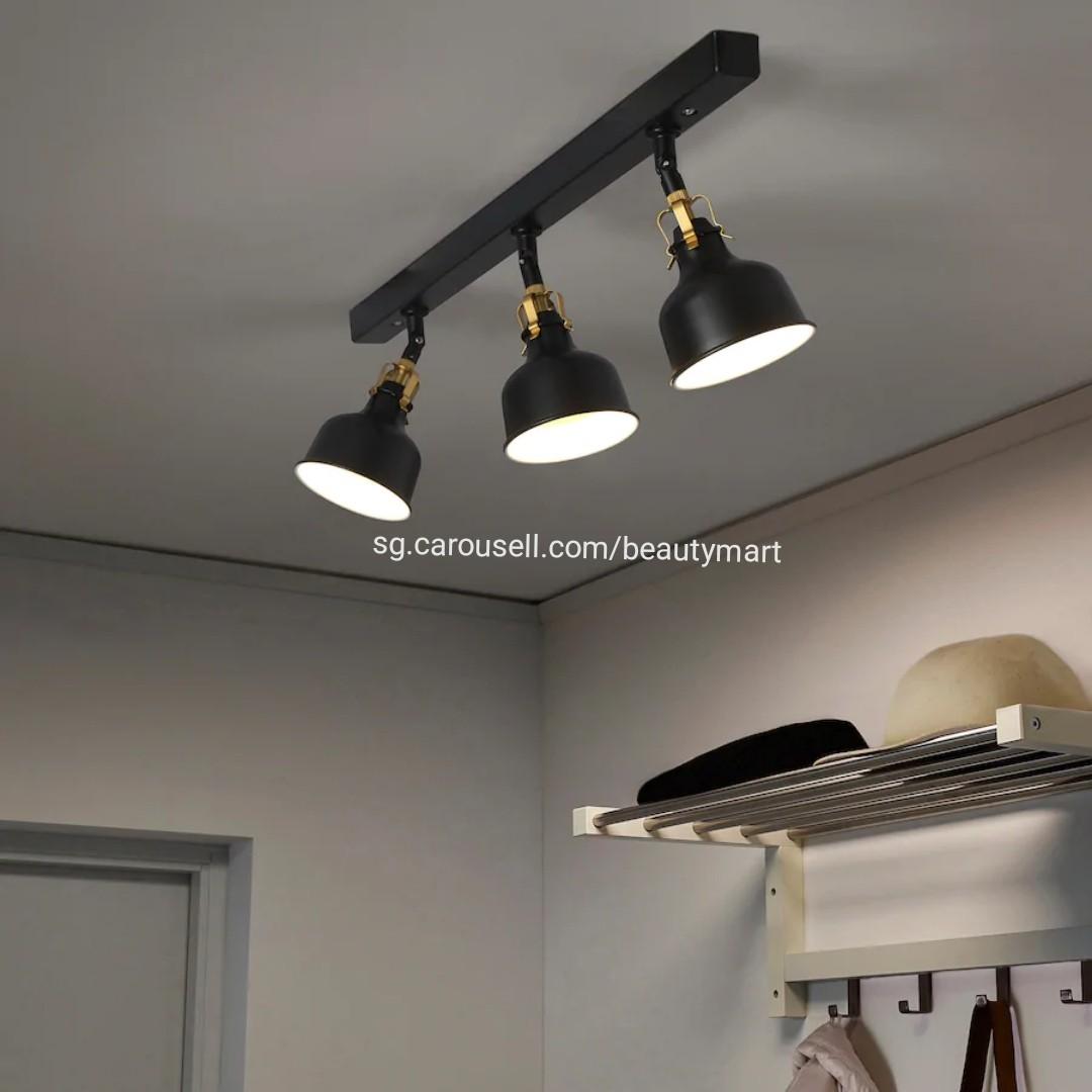 Ikea Uppbo Work Lamp Black Gu10 Led Bulb Desk Lamps Amazon Canada