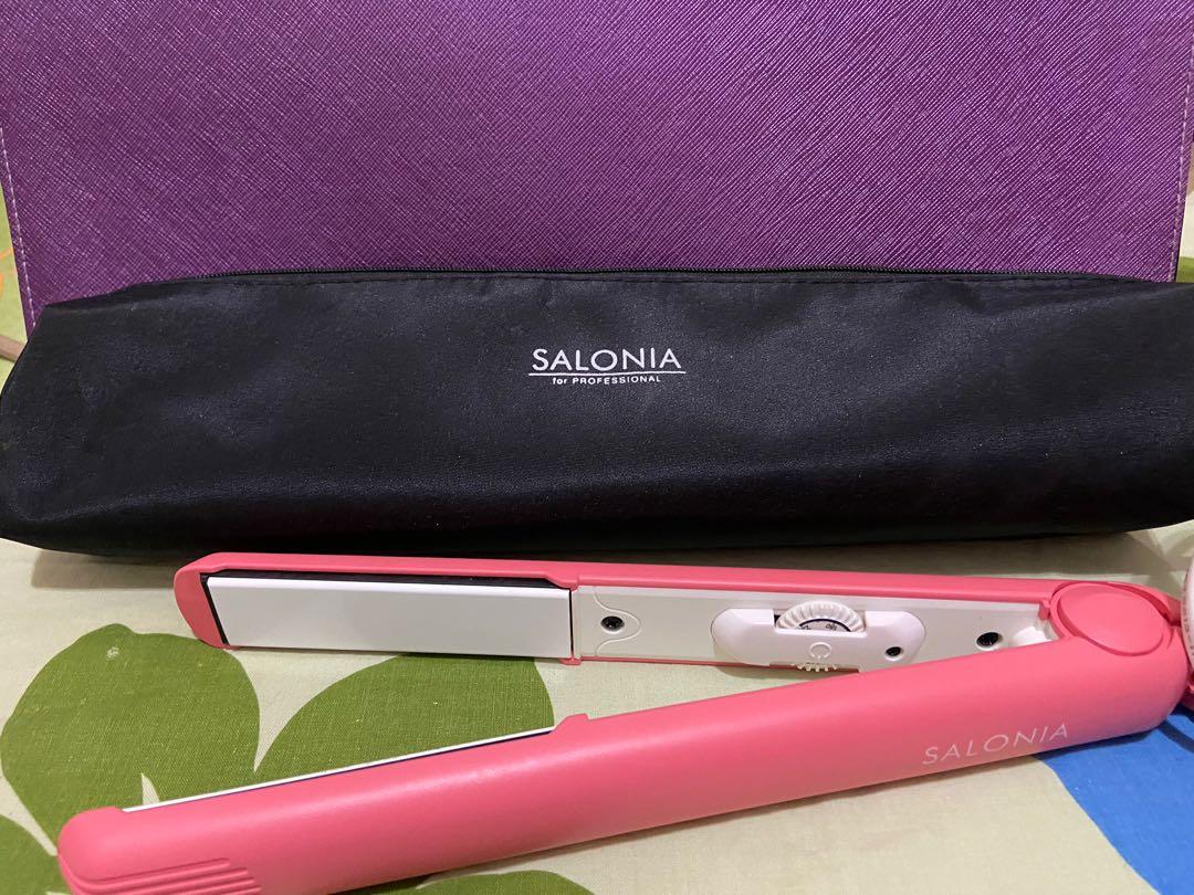 SALONIA 直髮用 電髮夾 HAIR STRAIGHTENER 旅行用 (Basic 24mm), 美容＆化妝品, 健康及美容 頭髮護理 Carousell