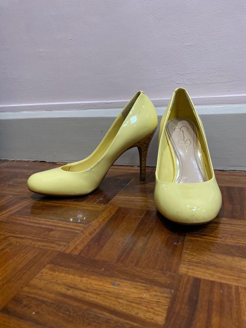 jessica simpson yellow heels