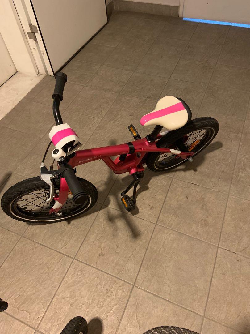 Original mercedes-benz Cildren's Bike Kids Bike Pink Aluminium 16 " Inch 
