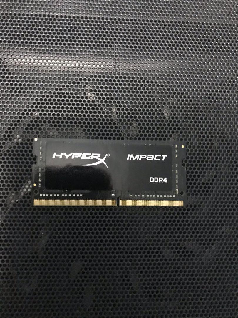 Kingston Hyperx Impact 16gb Ddr4 Recently Bought 2666mhz Laptop Ram Electronics Computer Parts Accessories On Carousell