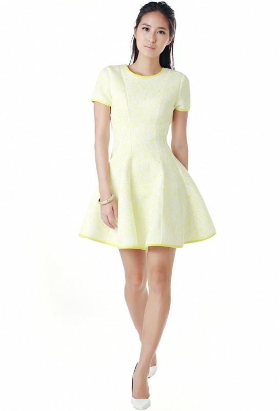 lemon chiffon dress