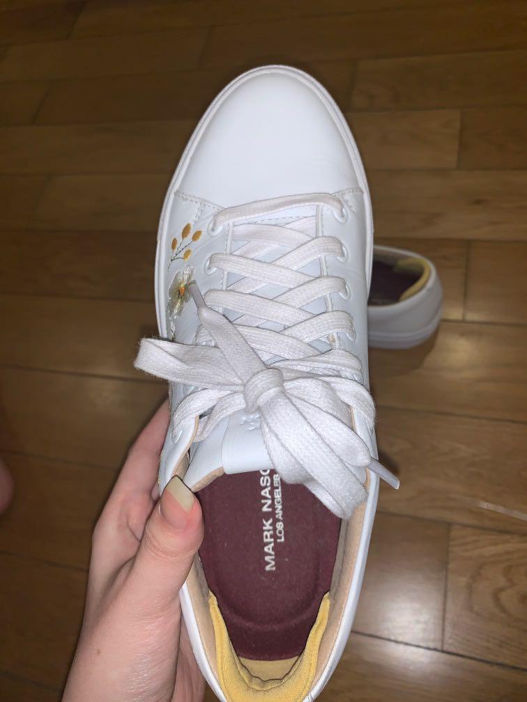 Mark nason white sneakers top