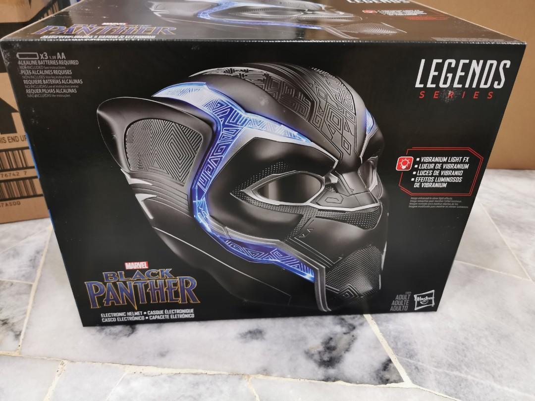 marvel legends series black panther electronic helmet
