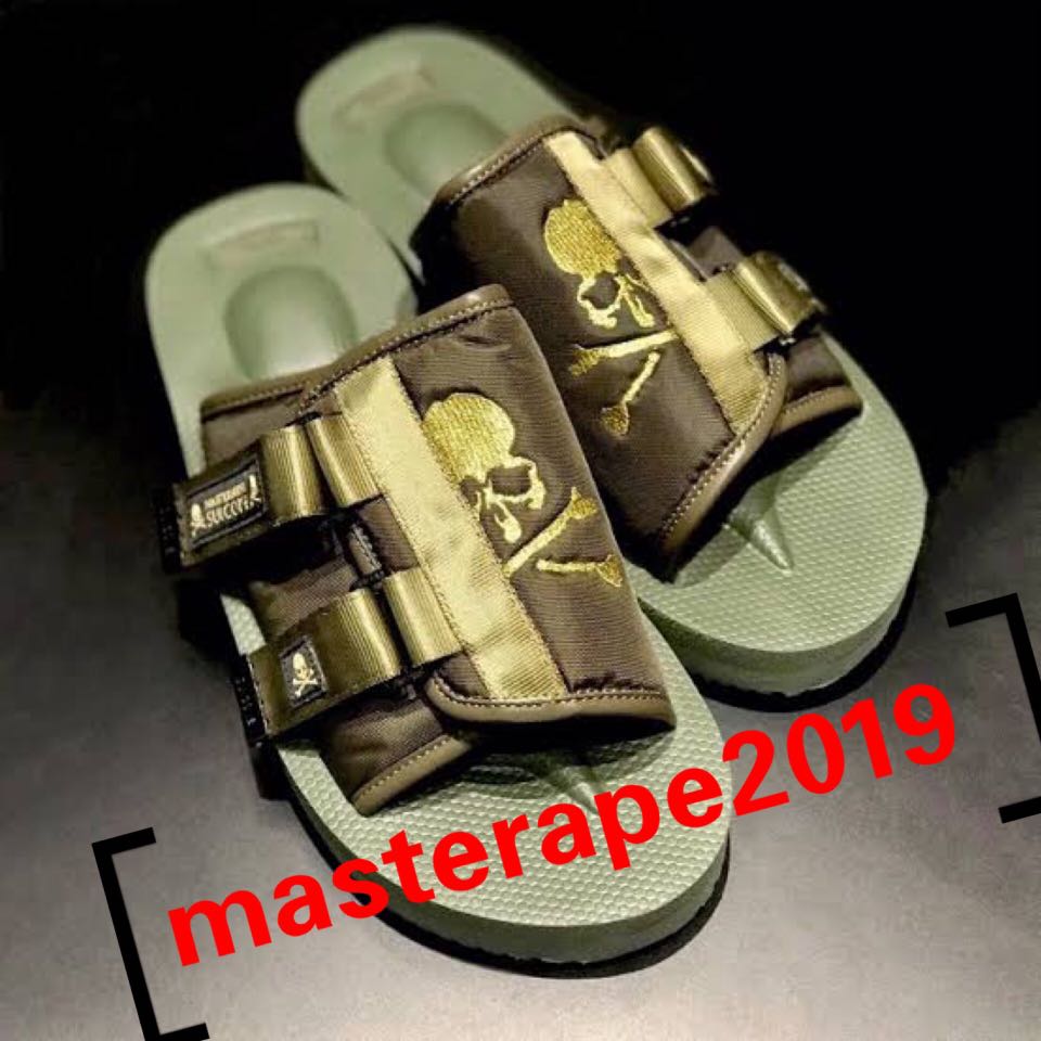 MMJ MASTERMIND JAPAN x SUICOKE SANDALS KAW-V 拖鞋綠金, 男裝, 鞋