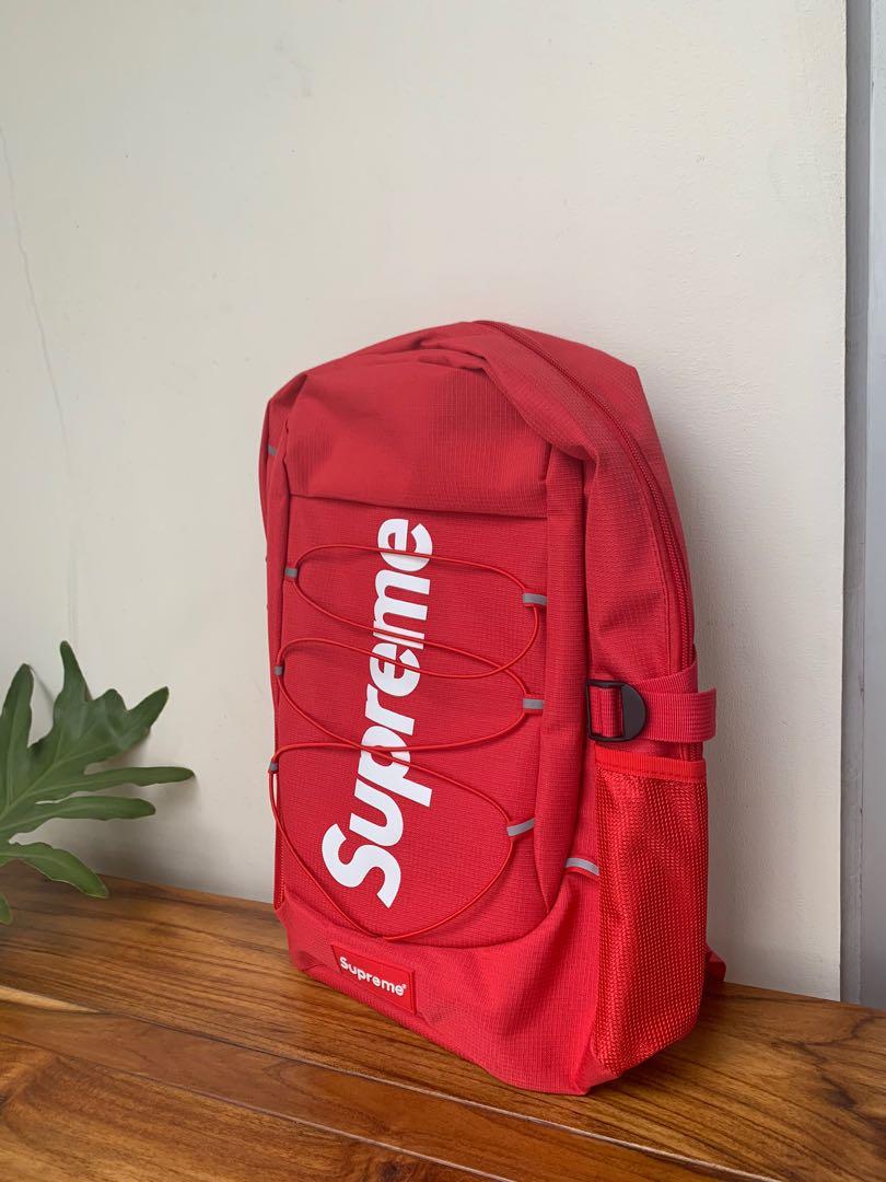 Fake supreme deals bookbag