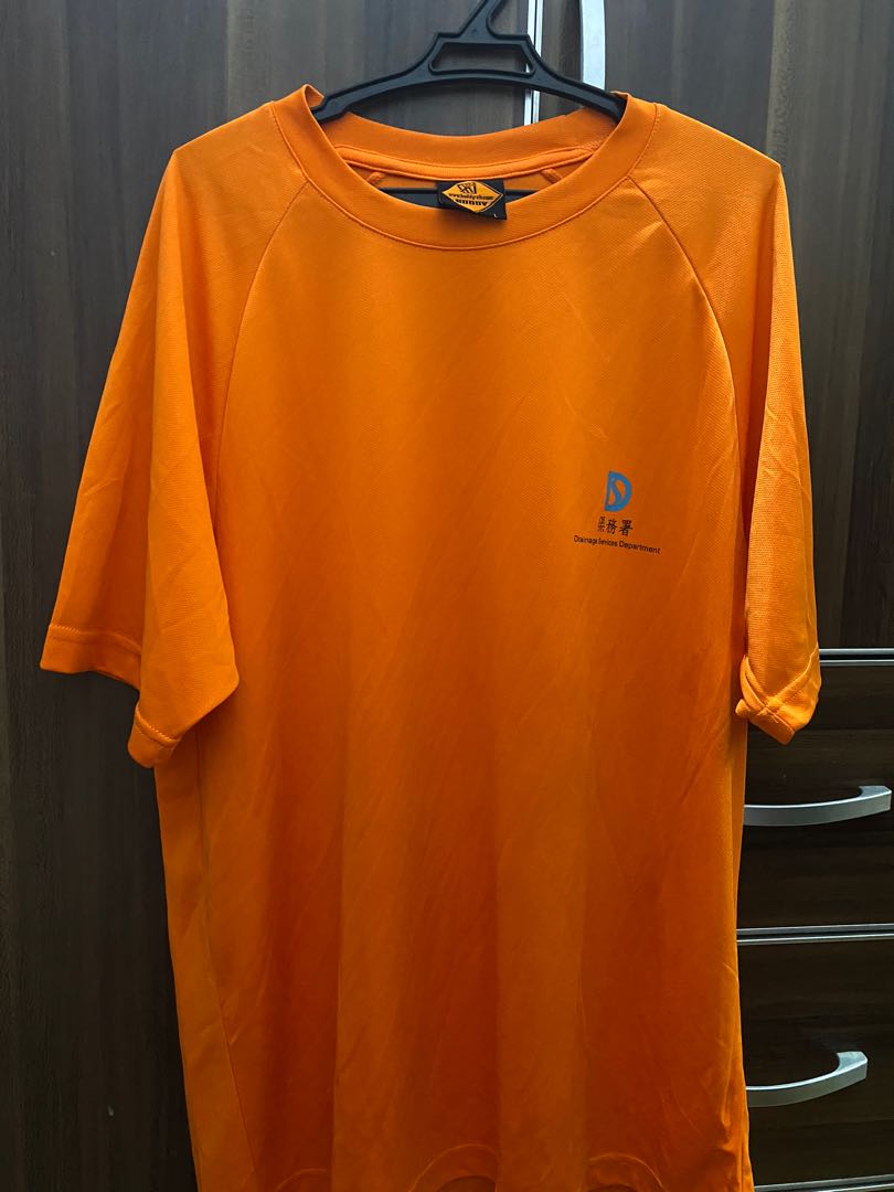 mens orange dri fit shirts