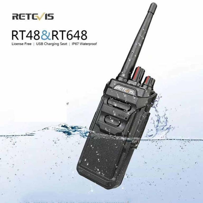 PMR446 for travel Floating, RETEVIS RT648 IP67 Waterproof Walkie Talkie ...