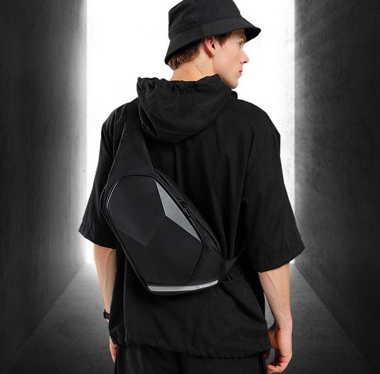 PO Men Crossbody Bag Shoulder Bag Sling Bag Travel Cool Fashion Bag Messenger Bag