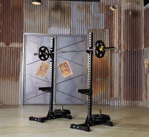 Premium Heavy Duty Split Squat Rack Stand 2mm Steel Gauge 41kg!, Sports ...