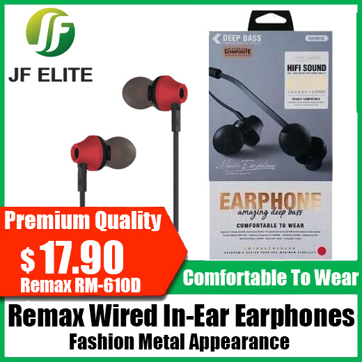 Remax Rm 610d 3 5mm Wired Music Stereo Earphone Electronics Others On Carousell