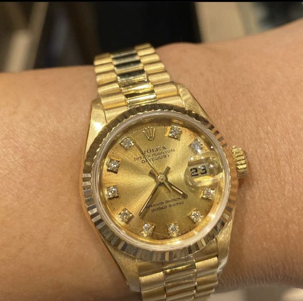 rolex real gold watch