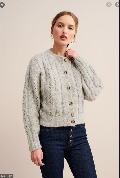 Lino cardigan rouje cheap