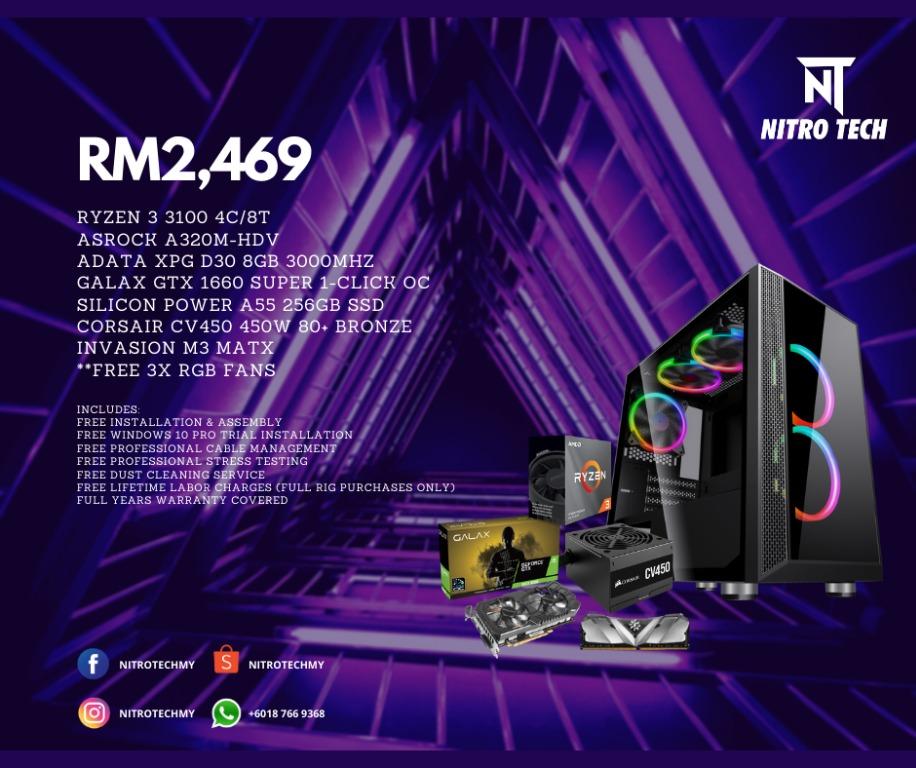 Ryzen 3100 gtx 1660 super 2025