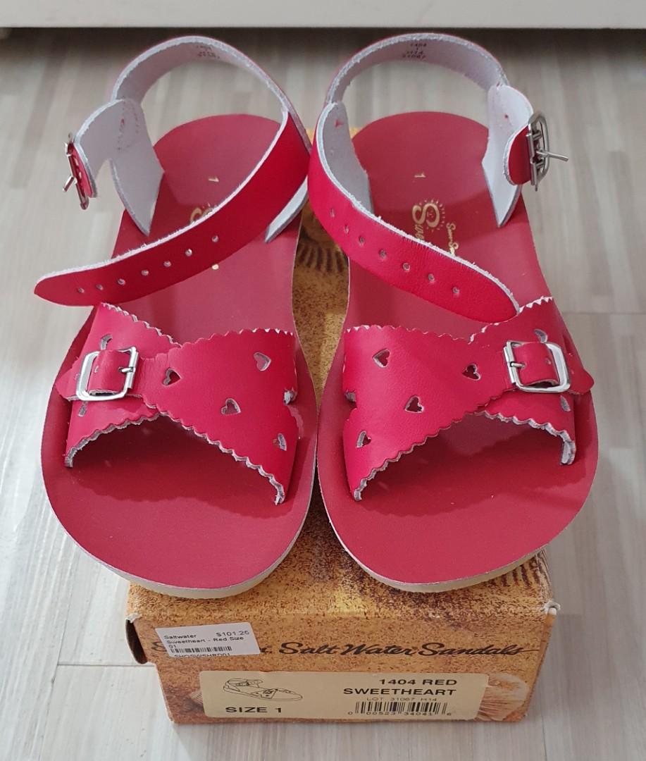 Red sandals hotsell size 1