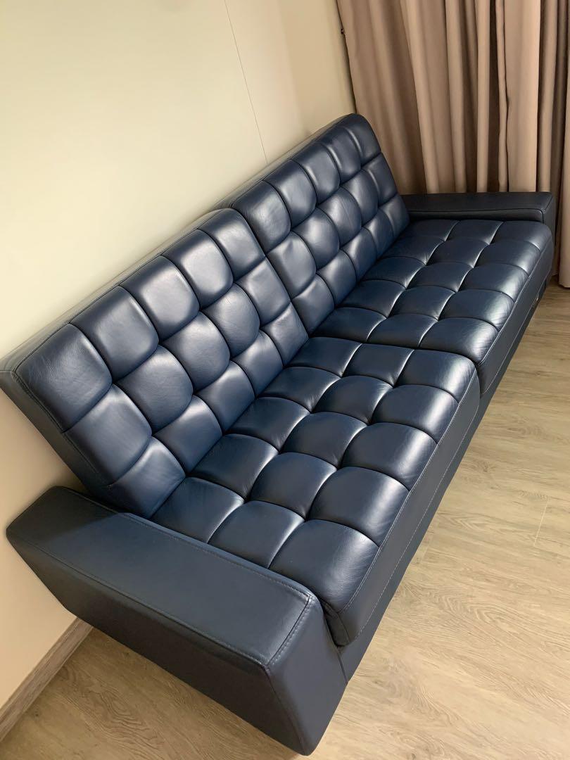 Seahorse leather sofa bed!, Furniture & Home Living, Furniture, Sofas