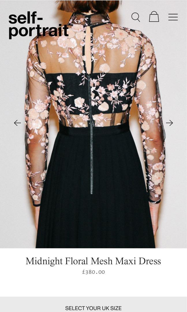 Self portrait midnight floral cheap