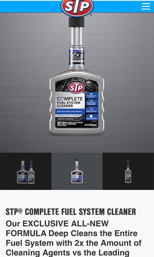 STP COMPLETE FUEL SYSTEM CLEANER FUEL INJECTOR JUMBO SIZE STP ULTRA 5