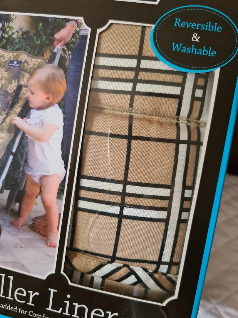 Stroller Liner Tan Plaid (Category: Strollers) located in Manila. Submitted by martinascorner (Listing ID 1019556678, Image 2). Description: Balboa Reversible Stroller Liner Universal Fit. Padded for comfort. ✔ Machine Washable 100% cotton filling • 100% Polyester 26.16 x 19.56 x 8.13 cm original price around 1,400 Selling for 695 only. (unused gift from U.S) ❗ All Sales are Final 🔸️Please do not make an offer if you are not yet sure. 48hrs rese